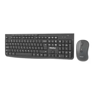 Meetion CW295 2.4G Wireless Keyboard & Mouse Office Combo – Full-Size, Ergonomic Ambidextrous Mouse