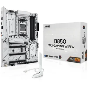 ASUS MAX B850 GAMING WIFI W mATX Motherboard – AMD AM5, DDR5, PCIe 5.0, WiFi 6E, Ryzen 7000/8000/9000 Support