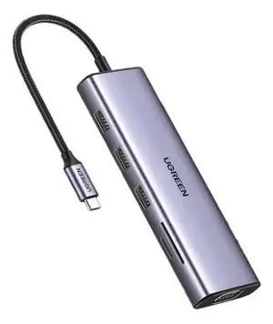 UGREEN USB-C to 2x USB 3.0 1x USB3.2 1x USB-C3.2 2x HDMI 1x DP RJ45 SD TF 3.5mm PD Port Converter 10Gbps 8K30Hz