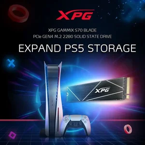XPG GAMMIX S70 Blade 512GB M.2 NVMe PCIe Gen4 x4 Ultra-Fast Gaming SSD