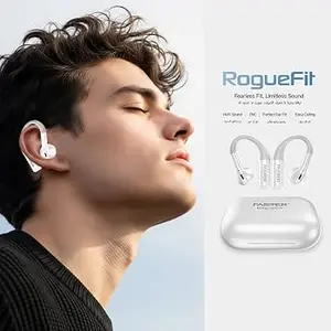 Faster Roguefit Wireless Earbuds – ENC Noise Cancellation, Hi-Fi Sound Quality, Bluetooth v5.4, Up to 300 Hrs Standby