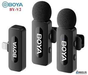 BOYA BY-V2 Wireless Microphone – Dual, For iOS