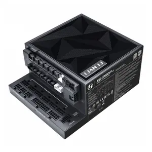 Lian Li EG1350P EDGE Platinum V2 1350W 80 Plus Platinum PSU with EDGE Hub ADV – Black, UK, New Launch
