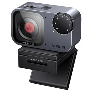 UGREEN AI-Powered 2K FINE Webcam – Smart Auto-Framing HD Camera with AI Tracking for PC & Laptop