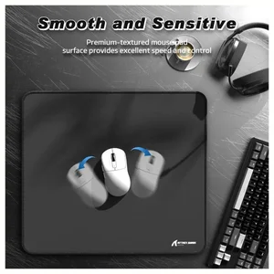 Attack Shark CM02 eSport Gaming Mousepad – 450x400x4mm Stitched Edges, Anti-Slip Base, Black