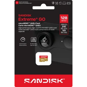 SanDisk Extreme GO 128GB microSDXC UHS-I Memory Card – Up to 240MB/s, A2, U3, V30