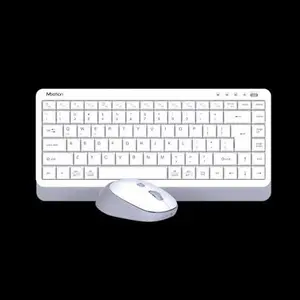 Meetion Mini5000 White Dual-Mode Wireless Keyboard & Mouse Combo – 75% Keyboard, 2.4G + Bluetooth