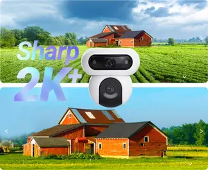 EZVIZ H90 Dual 4MP+4MP 2K+ Dual-Lens Outdoor WiFi Security Camera – 360° Panoramic View, PTZ, AI Tracking, Color Night Vision