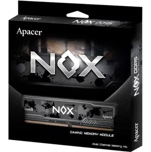 Apacer NOX 32GB (2x16GB) DDR5 6000MHz CL38 Desktop Gaming RAM Kit – Black, Intel XMP