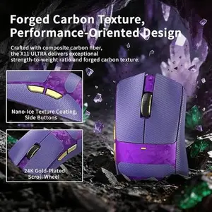 Attack Shark X11 Ultra Wireless Gaming Mouse – High-Performance Lightweight Design, Purple