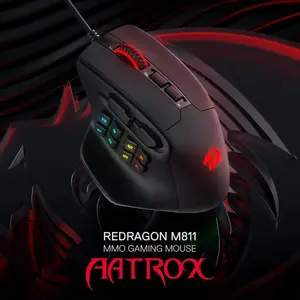 Redragon Aatrox M811 Wired Gaming Mouse 15 Programmable Buttons MMO