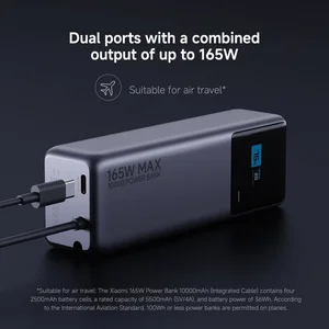 Xiaomi Mi 165W Power Bank 10000mAh – Integrated Cable, Hyper-Fast Charging