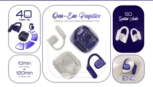 Faster ArcX Wireless Earbuds – ENC Noise Cancellation, 5D Spatial Audio, Bluetooth v5.4, Up to 40 Hrs Playtime