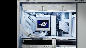 ASUS ROG Ryujin III 360 ARGB Extreme 360mm AIO Liquid CPU Cooler OLED Display Noctua Fans Premium Gaming Cooling Intel AMD Support Black/White