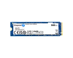 Kingston NV3 500GB NVMe M.2 2280 PCIe Gen4x4 SSD – Up to 5000MB/s Read, 3000MB/s Write, High-Speed Internal SSD