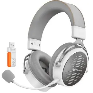 Meetion BTH013 Wireless Gaming Headset – Wired + 2.4G + Bluetooth 5.3 Tri-Mode, Detachable Noise-Cancelling Mic, 1200mAh Battery