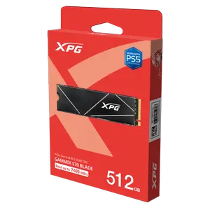 XPG GAMMIX S70 Blade 512GB M.2 NVMe PCIe Gen4 x4 Ultra-Fast Gaming SSD