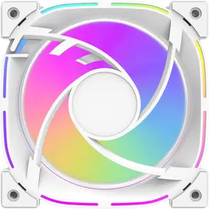 Darkflash INF 24 White 5-in-1 RGB Case Fan Kit with Controller & Remote - 120mm PC Cooling Fans for Gaming PC