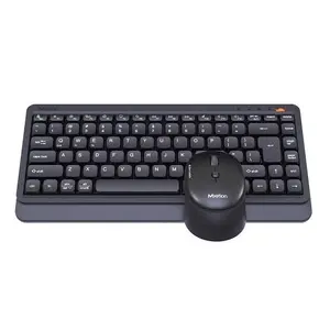 Meetion Mini5000 Black Dual-Mode Wireless Keyboard & Mouse Combo – 75% Keyboard, 2.4G + Bluetooth