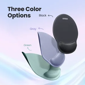 UGREEN Ergonomic Mouse Pad with Wrist Rest – Gray, Non-Slip Comfort Mouse Mat for PC & Laptop