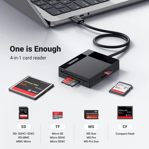 UGREEN USB 3.0 All-in-One Card Reader 50cm – Multi-Slot Memory Card Reader for SD, microSD & CF Cards