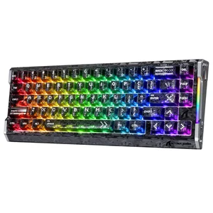 Attack Shark R68HE Carbon Fiber Wired Rapid Trigger Magnetic Switch Keyboard – 60%, 8KHz, RGB, Black