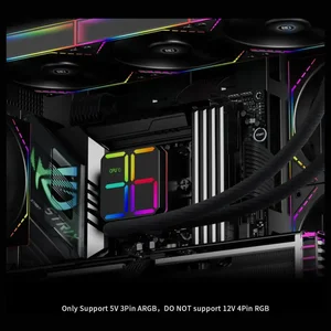 Thermalright TR 360 Magic Qube ARGB Black 360mm AIO Liquid CPU Cooler - Triple Fan RGB