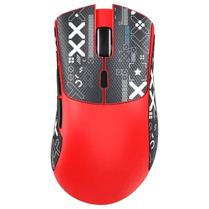 Attack Shark R1 Wireless Gaming Mouse – 59g Superlight, PixArt PAW3311, Bluetooth / 2.4G / Wired, Red