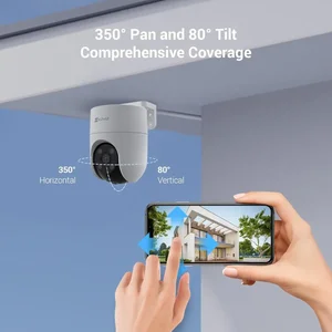 EZVIZ H8C 3MP 2K+ WiFi Pan & Tilt Outdoor Security Camera – 360° Coverage, AI Human Detection, Auto Tracking, Night Vision