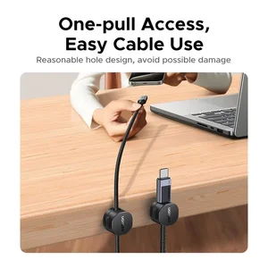 UGREEN Magnetic Cable Organizer 3-Pack – Adhesive Magnetic Cord Holder for Desk & Cable Management