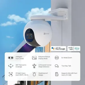 EZVIZ C8PF 2MP Full HD Dual-Lens Outdoor WiFi Security Camera – 340° Pan & 80° Tilt, 8× Hybrid Zoom, AI Human Detection