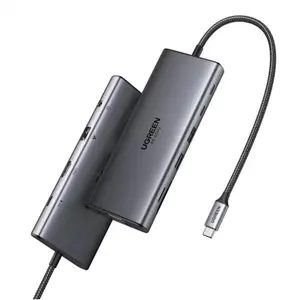UGREEN 45520 11-in-1 USB-C Docking Station – 4K 60Hz HDMI, VGA, 100W PD, Gigabit Ethernet, 10Gbps USB