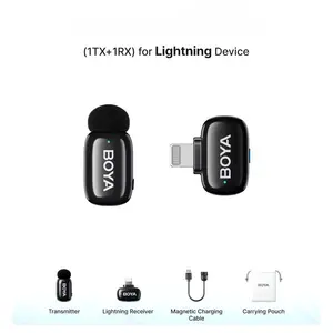 BOYA MINI 2-07 Wireless Microphone – For iOS Only, Single Mic Without Powerbank