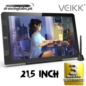 VEIKK Studio VK2200 Pro 21.5” Full HD Pen Display Tablet – Professional Drawing Monitor with Battery-Free Stylus