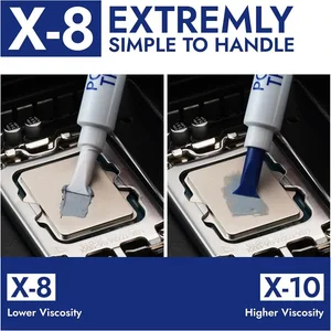 Thermal Grizzly Polartherm X-8 10 Gram CPU Thermal Paste – High Thermal Conductivity, Non-Conductive