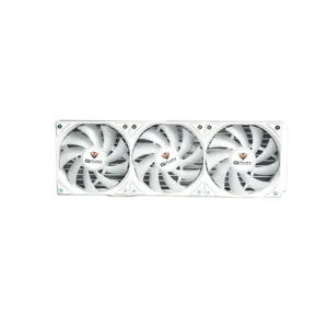 GFURY GF-360 WHITE HURRICAN 360mm ARGB Liquid CPU Cooler | Triple 120mm Fan High Performance AIO Cooling System White Edition for Gaming PC