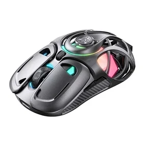 ONIKUMA DM02 Gray Honeycomb Tri-Mode Wireless Gaming Mouse - 12800 DPI, RGB