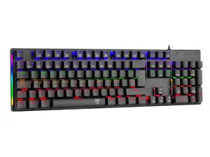 T-Dagger NAXOS-BL TGK310 Wired Mechanical Gaming Keyboard Rainbow Backlight Blue Switch
