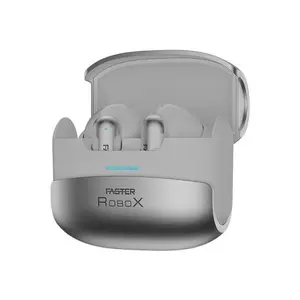 Faster RoboX Wireless Earbuds – ANC+ENC with Quad Mic, Type-C Fast Charge, IP5X Water Resistant, Bluetooth v5.3