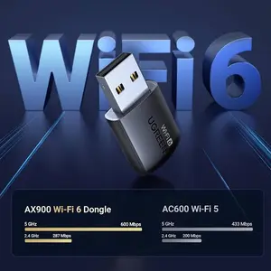 UGREEN WiFi 6 AX900 900Mbps Dual Band 5G 2.4G WiFi USB Adapter Dongle