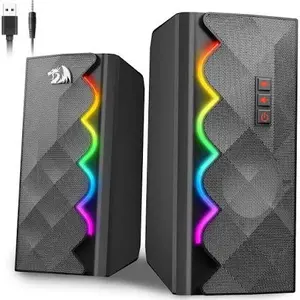 Redragon Cipher GS522 Hi-Fi Stereo RGB Computer Speakers with USB and Aux