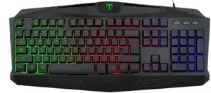 T-Dagger Tanker Rainbow TGK106 Wired Gaming Keyboard 104 Key RGB Backlit USB Keyboard
