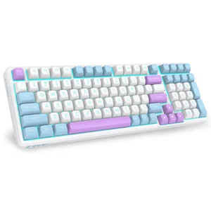 E-YOOSO Z-99 RGB Mechanical Keyboard White Blue Purple