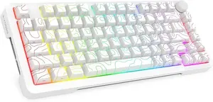 E-YOOSO Z-82 TRI MODE RGB Mechanical Keyboard White