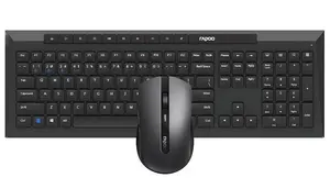 Rapoo 8210M Multi-Mode Wireless Keyboard & Mouse Combo – Bluetooth & 2.4GHz, Spill-Resistant, Silent Mouse