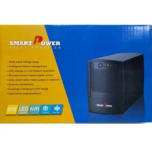 Smart Power UPS 650VA 390W Line Interactive Backup UPS for PC, Router & Office Equipment