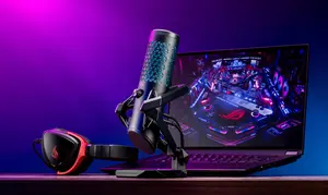ASUS ROG Carnyx C501 Premium USB Gaming Microphone Cardioid Condenser Mic for Streaming, Podcasting & Gaming