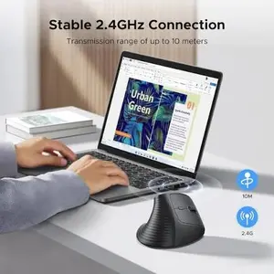 UGREEN Ergonomic Vertical Wireless Mouse | Dual-Mode Bluetooth & 2.4G