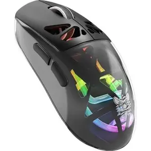 ONIKUMA CW930 Black Honeycomb Tri-Mode Wireless Gaming Mouse - RGB, Ultra Polling