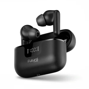 Faster Futura Ai-100 Wireless Earbuds – TWS with AI Translator, Digital Display, Bluetooth v6.0, Up to 15 Hrs Playtime